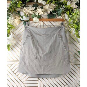 Athlete Women's Athletic Skirt Skort Shorts Under Zipper Pockets Tuape Tan Sz 2